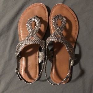 Silver Merona Sandals from Target
